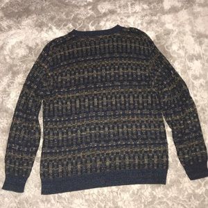 Multi colored thrifted sweater